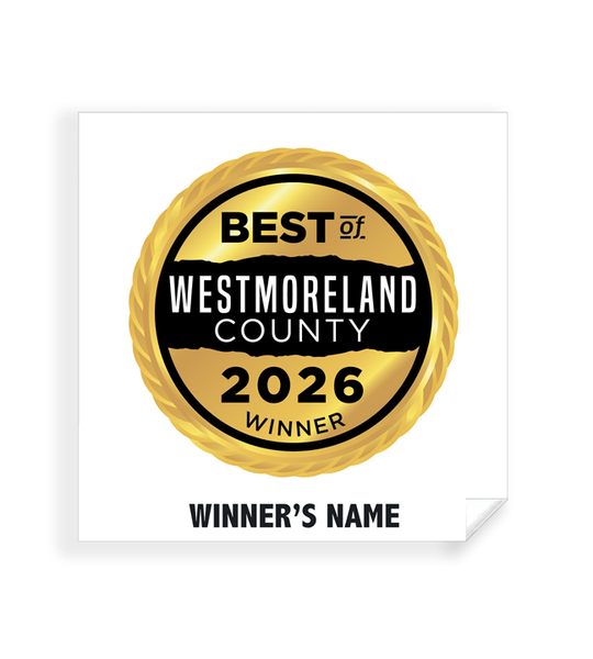 Best of Westmoreland County - Simple Window Clings