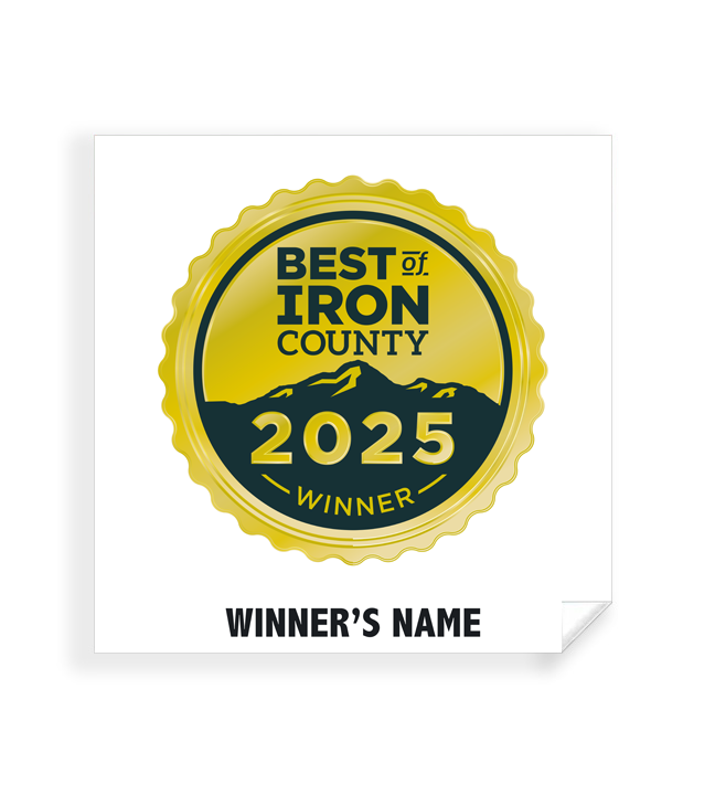 Best of Iron County - Simple Window Clings