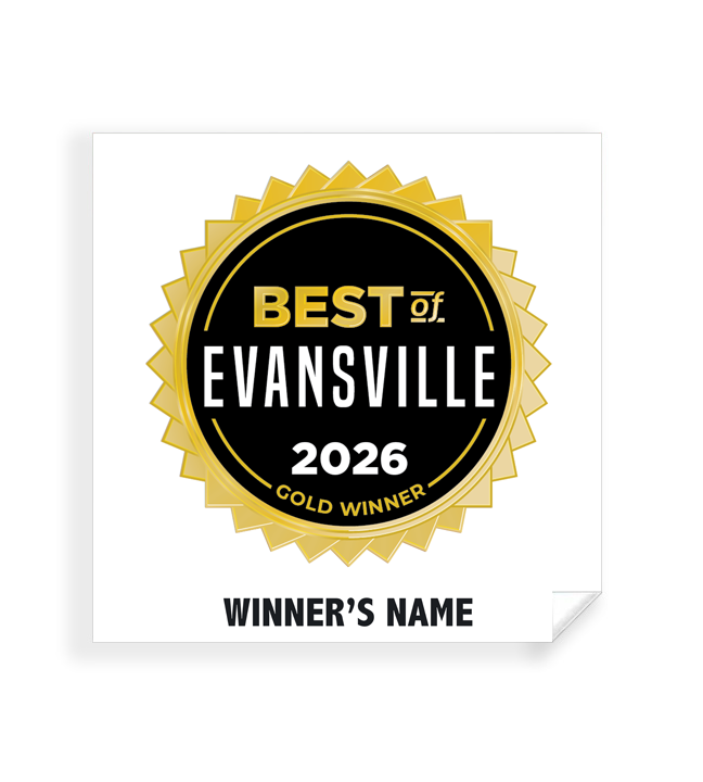 Best of Evansville - Simple Window Clings