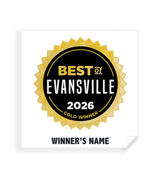 Best of Evansville - Simple Window Clings