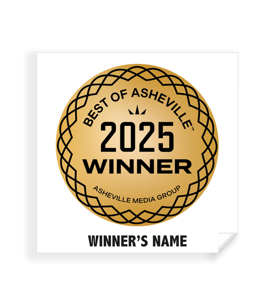 Best of Asheville - Simple Window Clings