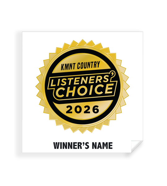 KMNT Country Listeners Choice - Simple Window Clings