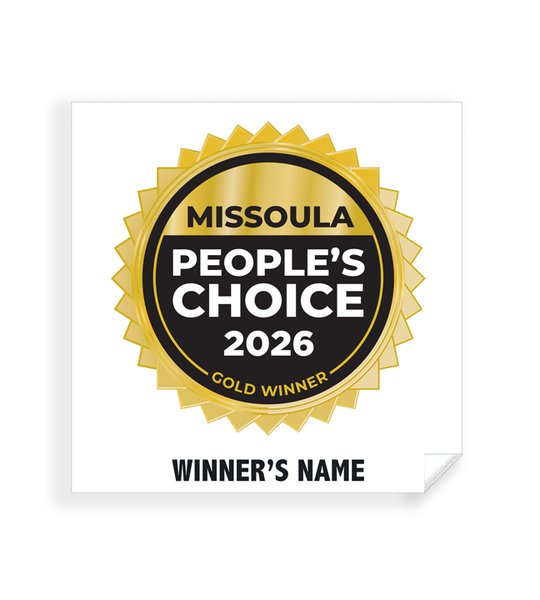 Missoula People's Choice - Simple Window Clings