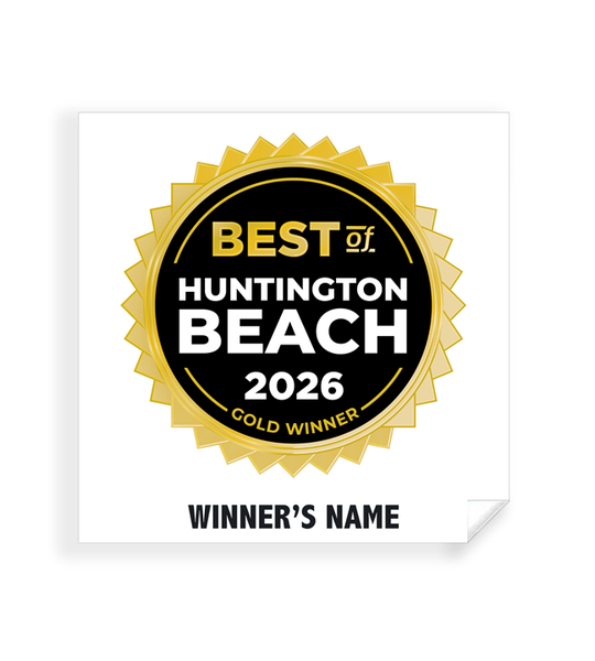 Best of Huntington Beach - Simple Window Clings