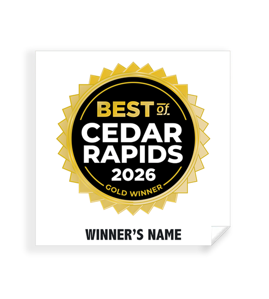Best of Cedar Rapids - Simple Window Clings