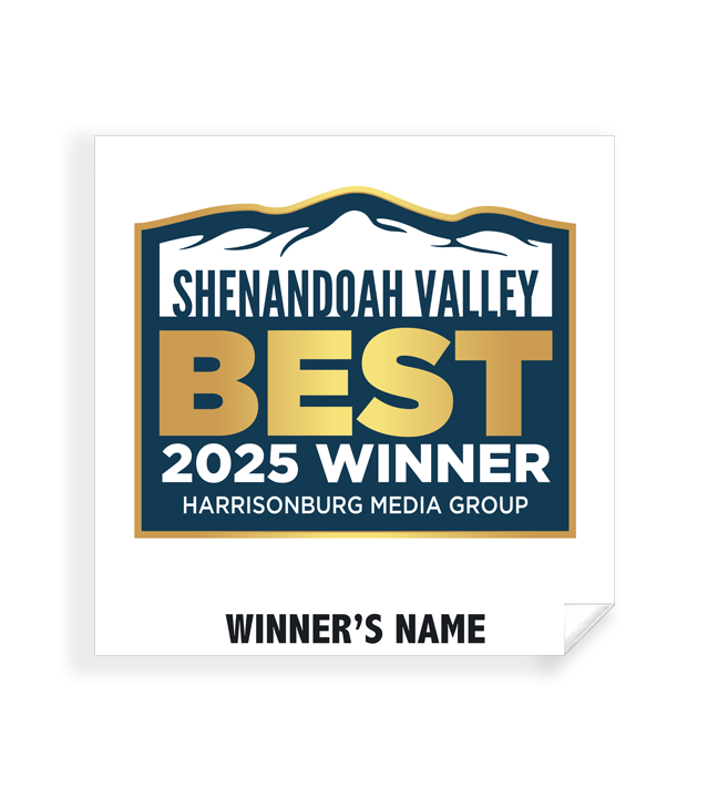 Shenandoah Valley Best - Simple Window Clings