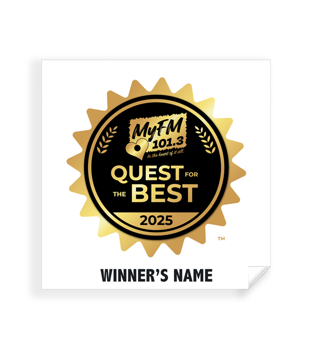 MyFM Quest for the Best - Simple Window Clings