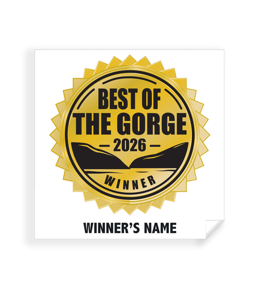 Best of the Gorge - Simple Window Clings