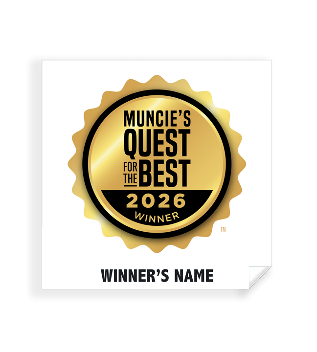 Muncie's Quest for the Best - Simple Window Clings