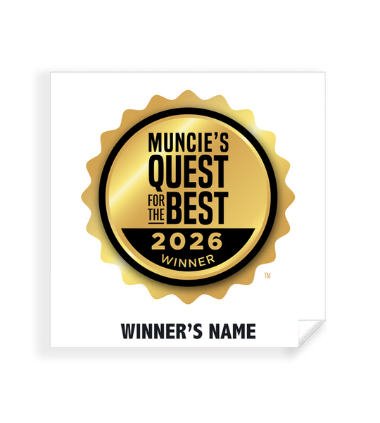 Muncie's Quest for the Best - Simple Window Clings