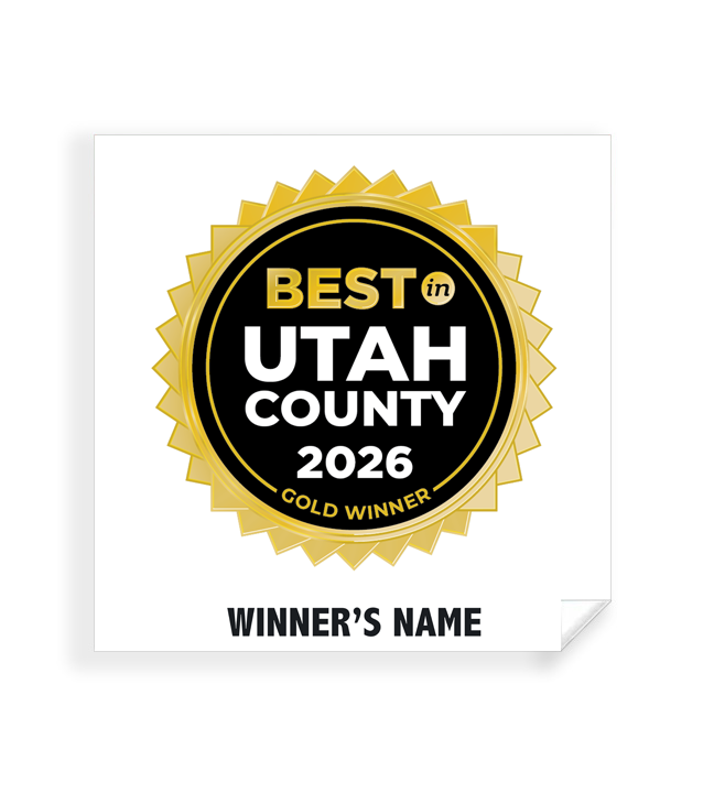 Best in Utah County - Simple Window Clings