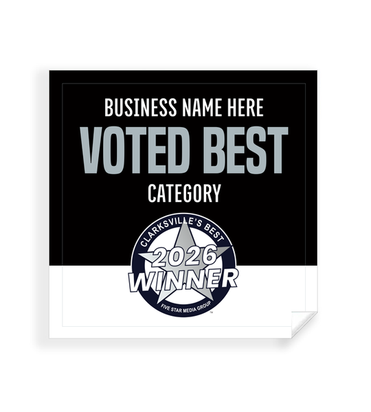Clarksville's Best  - Window Cling