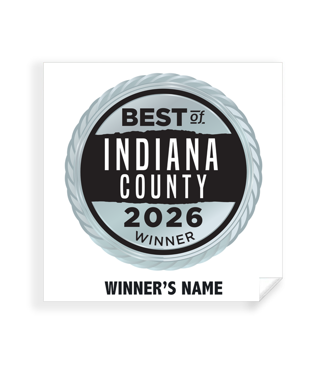 Best of Indiana County - Simple Window Clings