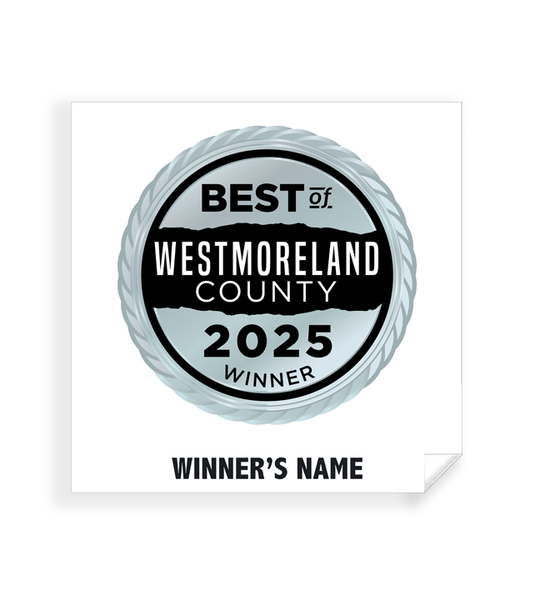 Best of Westmoreland County - Simple Window Clings