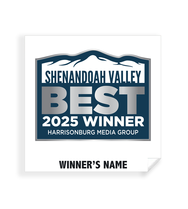 Shenandoah Valley Best - Simple Window Clings