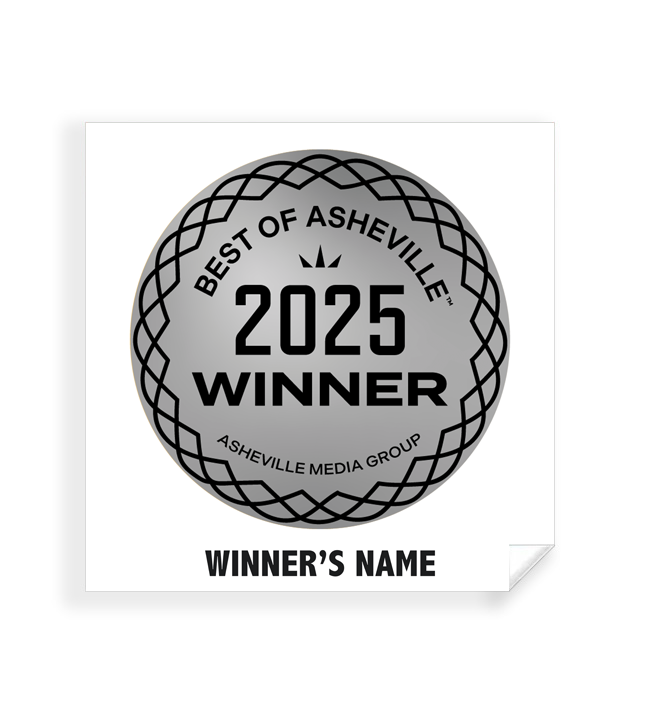 Best of Asheville - Simple Window Clings