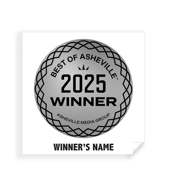 Best of Asheville - Simple Window Clings