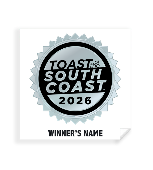 Toast of the South Coast - Simple Window Clings