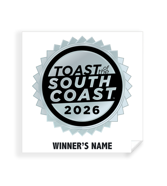 Toast of the South Coast - Simple Window Clings