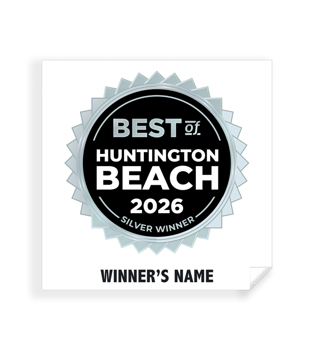 Best of Huntington Beach - Simple Window Clings
