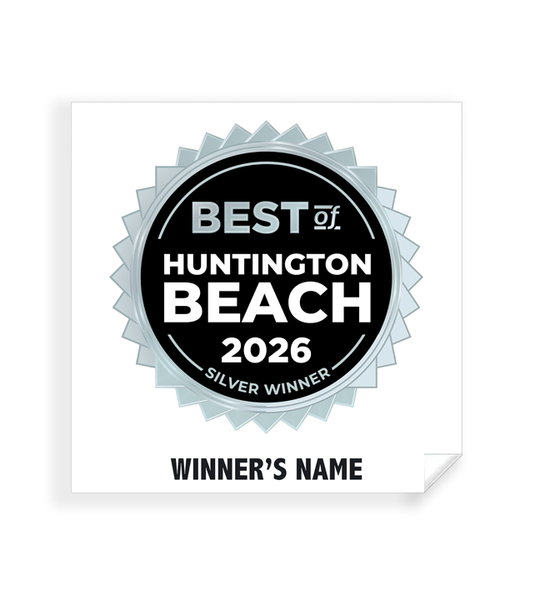 Best of Huntington Beach - Simple Window Clings