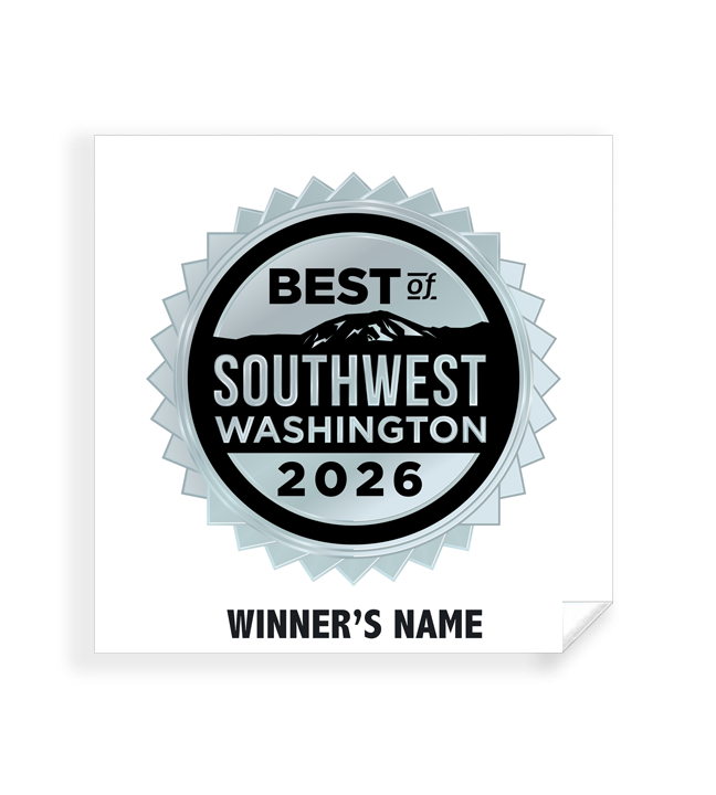 Best of Southwest Washington - Simple Window Clings