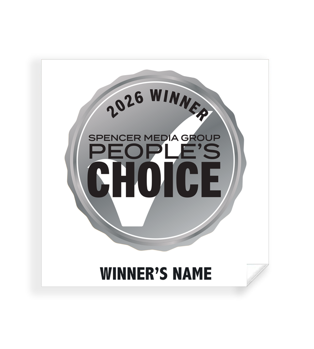 Spencer Media Group People's Choice - Simple Window Clings