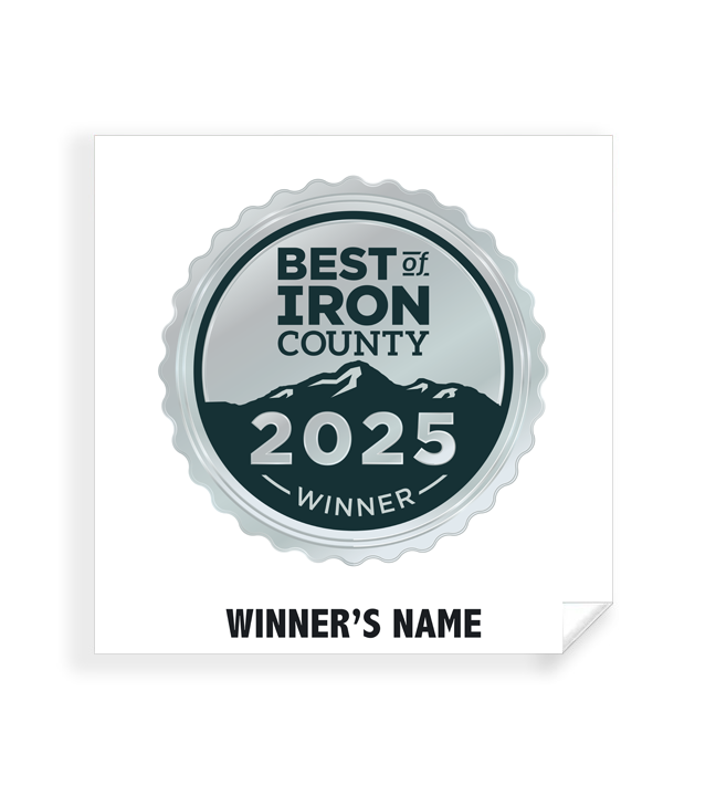 Best of Iron County - Simple Window Clings