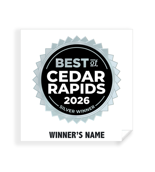 Best of Cedar Rapids - Simple Window Clings