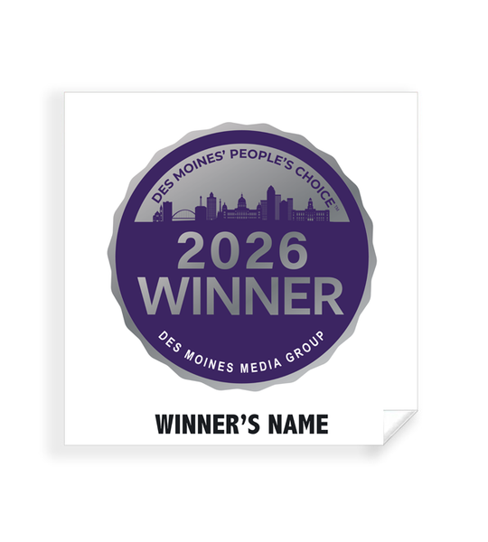 Des Moines' People's Choice - Simple Window Clings