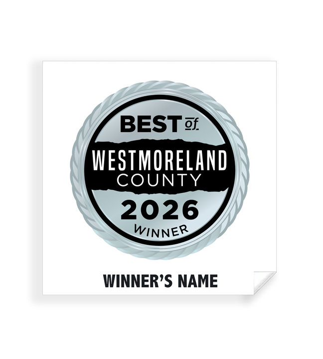 Best of Westmoreland County - Simple Window Clings