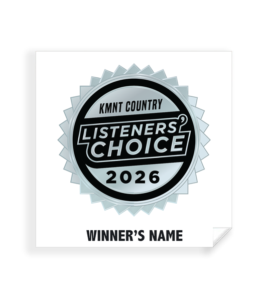 KMNT Country Listeners Choice - Simple Window Clings