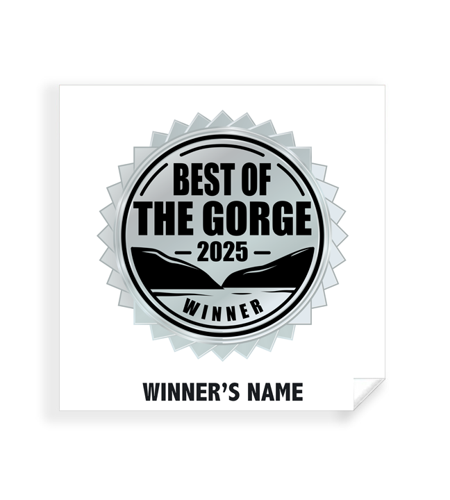 Best of the Gorge - Simple Window Clings