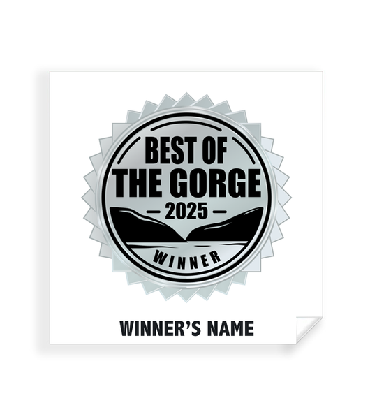 Best of the Gorge - Simple Window Clings