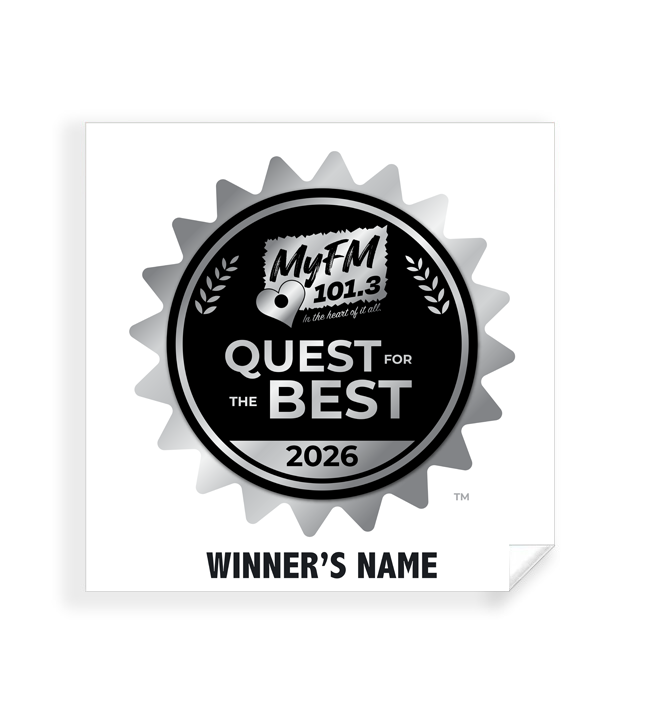 MyFM Quest for the Best - Simple Window Clings