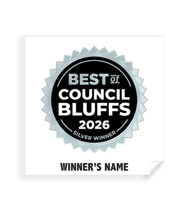 Best of Council Bluffs - Simple Window Clings