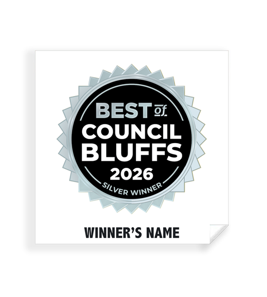 Best of Council Bluffs - Simple Window Clings