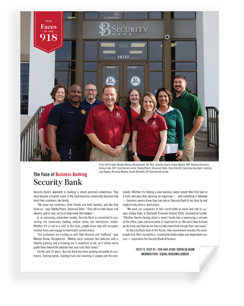 TulsaPeople - Faces of the 918 - Archival Reprint