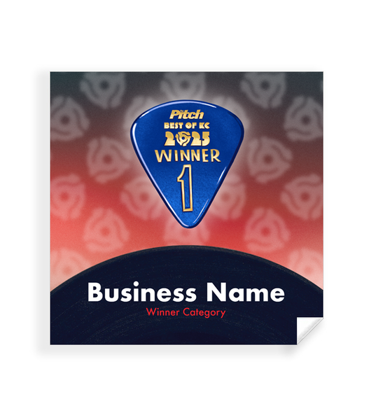 "Best of KC" Award Window Cling