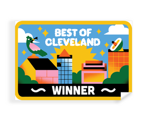 Cleveland Scene "Best of Cleveland" Award Window Cling