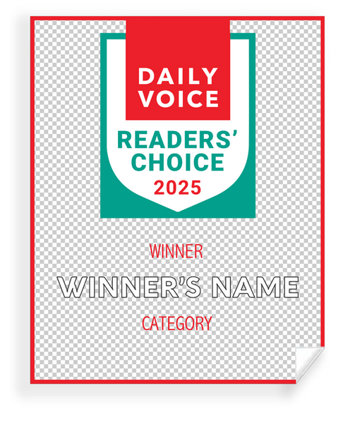 Daily Voice Readers' Choice Award - Window Decal