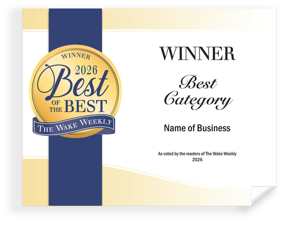 Wake Weekly "Best of the Best" Award - Reprint