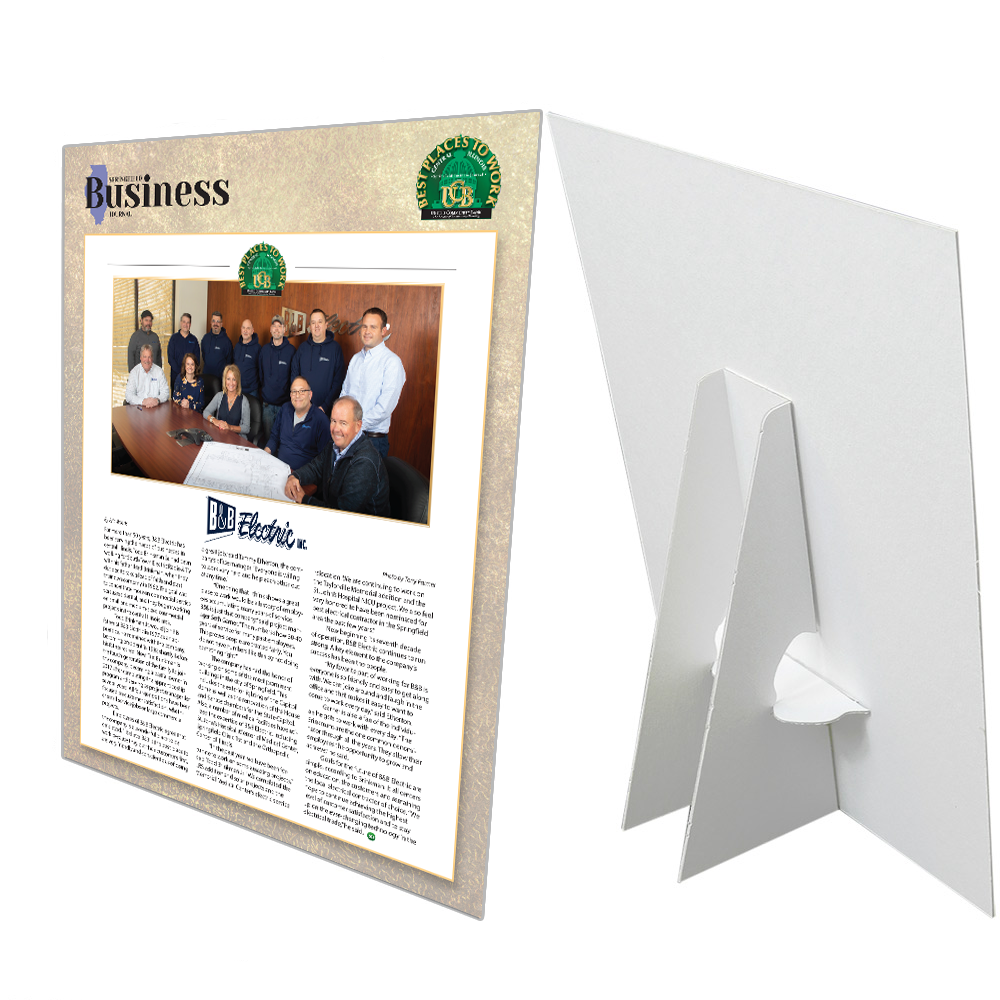 Springfield Business Journal - Best Places to Work - Counter Cards