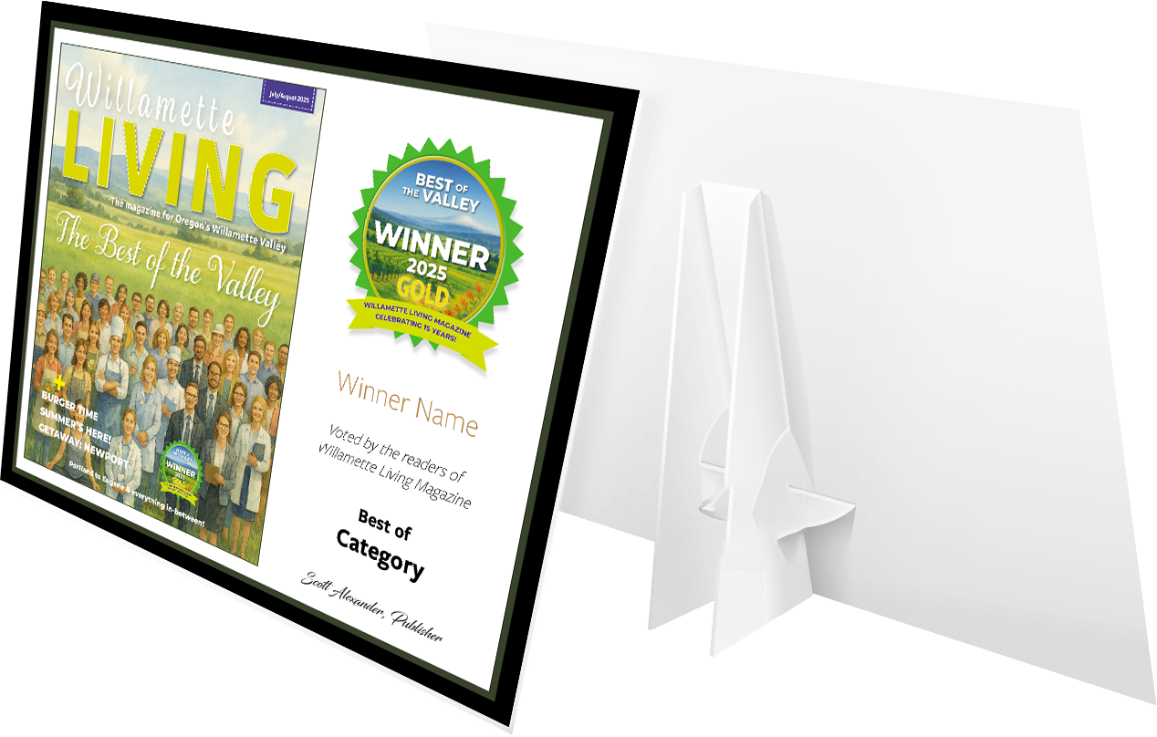 Willamette Living - Best of the Valley - Counter Cards