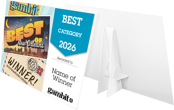 Gambit "Best of New Orleans" Award - Counter Cards