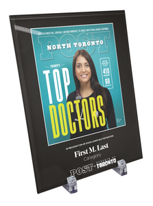 Post City Top Doctors - Crystal Glass Plaque