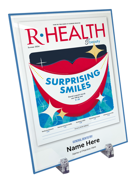 Richmond Magazine "Top Dentists" Cover Award Glass Plaque