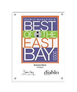 Diablo Magazine "Best of the East Bay" Award - Vinyl Banner