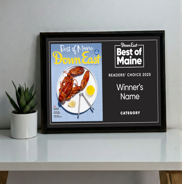 "Best of Maine" Award - Classic Plaque