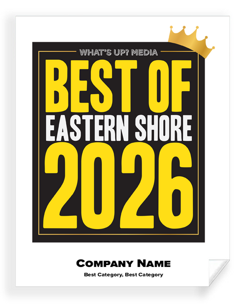 What's Up? Magazine "Best of Eastern Shore" - Window Cling